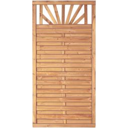 T&J Sichtschutzzaun FREIBURG Sichtschutz Lamellenzaun Sichtschutzzaun FREIBURG aus kesseldruckimprägnierter Kiefer/Fichte, geklammert, in 90x180, 180x90 und 180x180 cm – robust und blickdicht