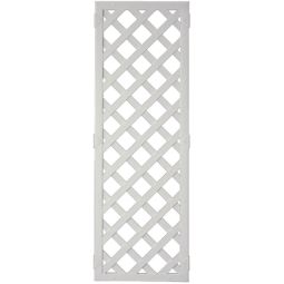 T&J Sichtschutzzaun LIGHTLINE Rankgitter weiß Sichtschutz Weißes Rankgitter aus Fensterkunststoff mit 25x50 mm Rahmen und 60x180 cm Größe, ideal als dekorativer Sichtschutz mit Kletterhilfe