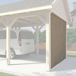 weka Rückwand Massivholz für Carport Abmessung (BxH) 270x181cm
