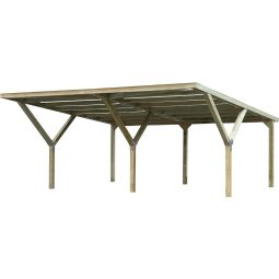 weka Doppelcarport Y-Carport 612 Unterstand bequemes einparken und besonders stabil