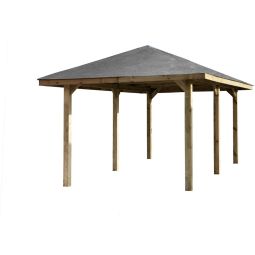 weka Carport 651 Unterstand verschiedene Größen, kesseldruckimprägniert, Pfostenstärke 120x120mm