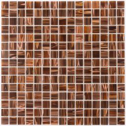 Wellker Glasmosaik Kupfer Hellbraun 32,7x32,7 cm Mosaikfliesen 4 mm vielseitig einsetzbar
