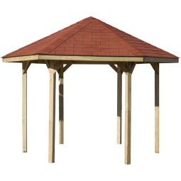 weka Gartenlaube 656 Pavillon Holzpavillon verschiedene Größen, kesseldruckimprägniert