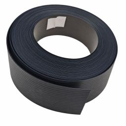 Wellker Sichtschutzstreifen Premium anthrazit Doppelstabzaun Zaunfolie 700 g/qm Gewicht, Rollenlänge: 26 m, Höhe: 19 cm