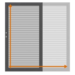TraumGarten Einzeltor auf Maß Sichtschutzzaun SYSTEM RHOMBUS Silber Maßgefertigtes Aluminiumtor, Rhombus-Profile 60x20 mm, Rahmen pulverbeschichtet, modern und witterungsbeständig