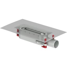 ACO ShowerDrain S+ Ablaufkörper für Duschrinnen Inklusive Befestigungsset, Schallschutz sowie Bauzeitenschutzdeckel