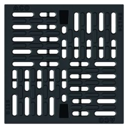 ACO Self XtraPoint Kunststoffrost für Punktentwässerung Aus befahrbarem Kunststoff, schraublose Arretierung, passend für Linienentwässerung