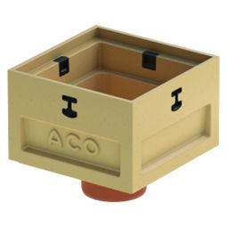 ACO Self Europoint Punktablauf Kurzform für Punktentwässerung Polymerbeton, sandfarben
