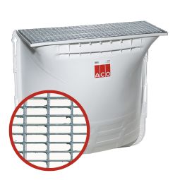 ACO Therm Lichtschacht Komplettset 1250x1000x400 mm Masche 30/10 mm inkl. Rost und Befestigungsset