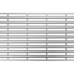 ACO Profiline Rost Heelsafe Edelstahl Baubreite 130 mm passend zu ACO Holzterrassenrinne, verschiedene Längen
