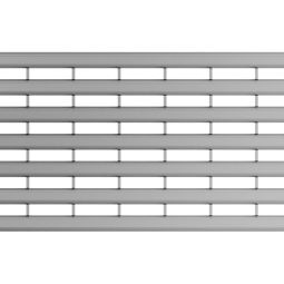 ACO Profiline Längsprofilrost Edelstahl Baubreite 130 mm passend zu ACO Holzterrassenrinne, verschiedene Längen
