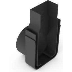 ACO Slimline Endkappe mit seitlichen Auslass für Linienentwässerung Für Rinnenende mit Stutzen DN 50