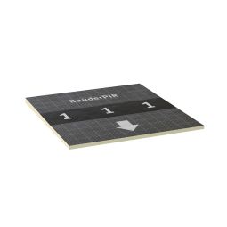 Bauder PIR FA Gefälledämmplatten WLS 023 1200x1200 mm Gefälle 2% Effiziente Wärme- und Gefälledämmung für Dachaufbauten