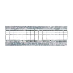 BIRCOplus Gitterrost MW 30/16 für Entwässerungsrinne NW100, feuerverzinkt, mit Klemmhalterung
