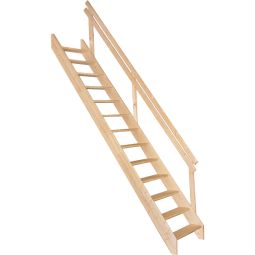 Minka Wangentreppe Boras Fichte Raumspartreppe ab einer Deckenöffnung mit 175x63 cm einsetzbar, bis Geschosshöhe 280 cm