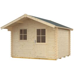 Skan Holz Gartenhaus Como Gartenhütte verschiedene Größen, skandinavisches Fichtenholz, Wandstärke 28mm