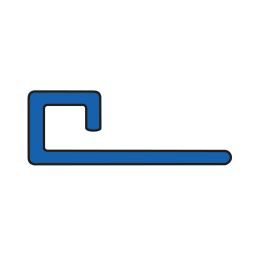 BLANKE Fliesenschiene CUBELINE Edelstahl 10mm Länge 2,5m, speziell für dekorative und exakte Eckausbildungen
