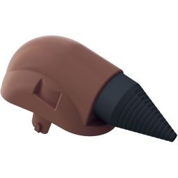 Klöber Solaraufsatz Venduct dunkelbraun Leitungsdurchmesser von 10–70 mm, witterungs-, frost- und alterungsbeständig