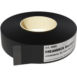 TraumGarten Dämpfungsband für Unterkonstruktion selbstklebend Selbstklebendes Band zur Entkopplung und Geräuschreduzierung, 30 mm x 1 mm x 10 m