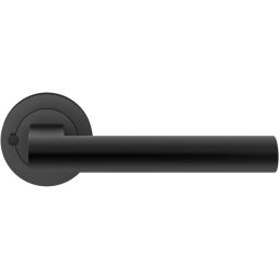 Karcher Türgriff-Garnitur Madeira ER45 KD Comfort Privacy Kosmos Schwarz Türklinke Schließen ohne Schlüssel, Türgriff mit integrierter Privacy Pin Verriegelung