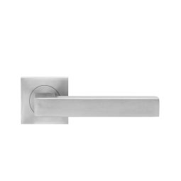 Karcher Türgriff-Garnitur Seattle ER46Q Edelstahl matt Türklinke Patentierte Montagetechnik, mit Rückholfeder