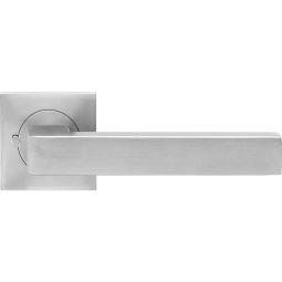 Karcher Türgriff-Garnitur Seattle ER46Q KD Comfort Privacy Edelstahl matt Türklinke Schließen ohne Schlüssel, Türgriff mit integrierter Privacy Pin Verriegelung