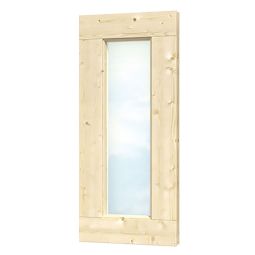 Skan Holz Fensterelement 40x93cm für Gartenhaus 28mm und 45mm feststehend, für Wandstärke 28mm und 45mm