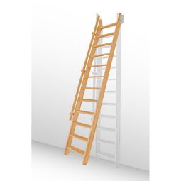 Minka Raumspartreppe Wangentreppe Flexiblo Holztreppe Massivholztreppe zum Wegschieben, bis Geschosshöhe 300 cm