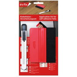 d-c-fix Fensterfolie Verarbeitungsset Gummirakel und Cuttermesser