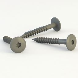 Swisspearl ehem. Cembrit Holzschrauben V2A CP040 Granitgrau Korrosionsbeständige Fassadenschraube in dezentem Farbton, 4,5x41mm, 250 Stück je Pack