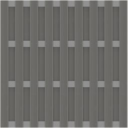 TraumGarten Sichtschutzzaun JUMBO WPC Alu-Design Anthrazit Sichtschutz Lamellenzaun Streichfreier Sichtschutz, waagerecht und senkrecht montierbar, verschiedene Größen