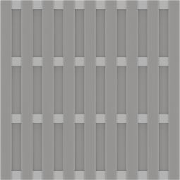 TraumGarten Sichtschutzzaun JUMBO WPC Alu-Design Grau Sichtschutz Lamellenzaun Streichfreier Sichtschutz, waagerecht und senkrecht montierbar, verschiedene Größen