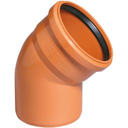 Wellker KG Bogen DN 250 Abwasserrohr für KG-System PVC - Coex SN 4, verschiedene Ausführungen