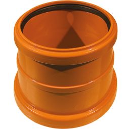 Wellker KG Überschiebmuffe DN 110 für KG-System PVC - Coex SN 4, zur Verbindung von KG Ende auf KG Ende