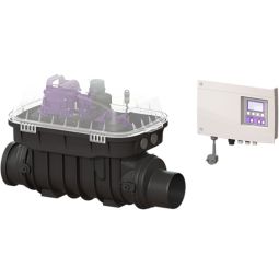 KESSEL Rückstaupumpanlage Pumpfix-F-Komfort Komplettset zum Einbau in eine freiliegende Abwasserleitung