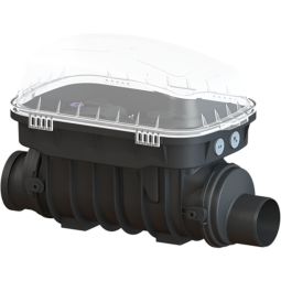 KESSEL Grundkörper-Reinigungsrohr Controlfix Komplettset zum Einbau in eine freiliegende Abwasserleitung


