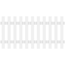 TraumGarten Gartenzaun LONGLIFE CARA XL weiß witterungsbeständiger Fenster Kunststoff, 180x90 cm