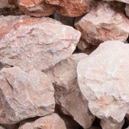 Bruchsteine Marmor Orange verschiedene Körnungen