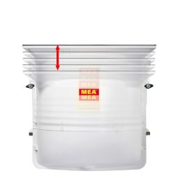 MEA Lichtschacht MEAMAX 1000x1000-1250 mm Tiefe Lichtschachtkörper: 400 mm