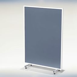 Wellker Mobile Trennwand mit Blechfüllung schnelle Abtrennung angrenzender Arbeitsplätze, flexible Anwendung