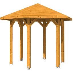 Skan Holz Pavillon Nancy Eiche Hell Holzpavillon verschiedene Größen, Leimholz