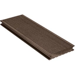 NATURinFORM WPC-Terrassendiele 25x138 mm DIE BELIEBTE massiv schwarzbraun Mit bauaufsichtlicher Zulassung, auch in öffentlichen Gebäuden