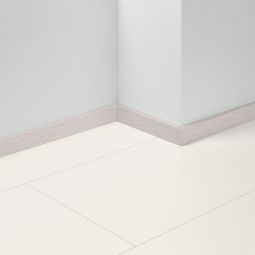 Parador Dekor-Sockelleiste SL 5 WF Eiche D127 weiß Fußleisten 2200x16x50 mm, wasserfest, einfache Montage