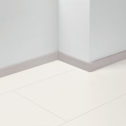 Parador Dekor-Sockelleiste SL 5 WF Eiche D128 hellgrau Fußleisten 2200x16x50 mm, wasserfest, einfache Montage