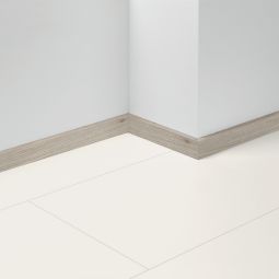 Parador Dekor-Sockelleiste SL 5 WF Eiche D050 hellgrau Fußleisten 2200x16x50 mm, wasserfest, einfache Montage