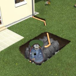 GRAF Flachtank Retentionszisterne Platin XXL Flache Retentionslösung, montagefreundlich für Großvolumen, zur Rückhaltung