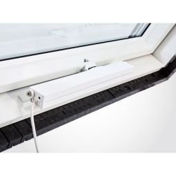 Roto Designo Motorantrieb ZEL MA25KPL U_ 24V Lüftung  Leistungsstarker 24 V-Motor, kompakte Bauweise und einfache Montage am Blendrahmen unten. Ideal für Roto Designo & Classic Fenster