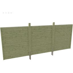 Skan Holz Rückwand Profilschalung Doppelcarport Imprägniert Abmessung (BxH) 550x200cm