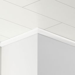 Parador Deckenleiste 3 Dekor Esche Weiss Helle Abschlussleiste für saubere und moderne Deckenübergänge, 2200x34x12 mm