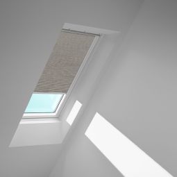 VELUX Rollo Grau 4161 Standard-Sichtschutzrollo mit Führungsschienen, für verschiedene VELUX-Dachfenster geeignet